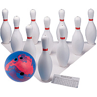 Champion Sports Plastic Bowling Ball & Pin Set (CSIBPSET)