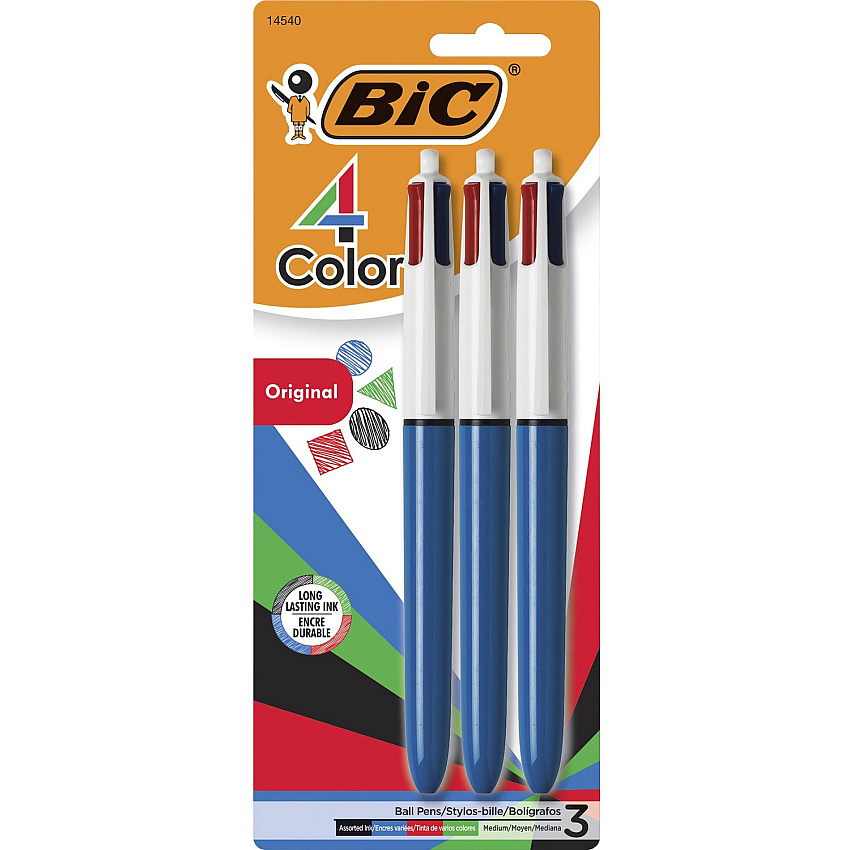 BIC 4-Color Retractable Ball Pen (BICMMP31)