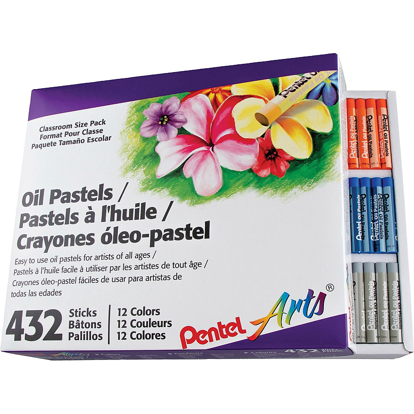 Pentel Arts Pentel Arts Oil Pastels (PENPHN12CP)