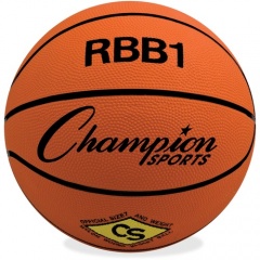 Champion Sports Size 7 Rubber Basketball Orange (RBB1)