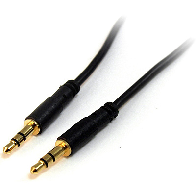 StarTech 3 Ft Slim 3.5mm Stereo Audio Cable Mm (MU3MMS)
