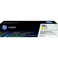 HP 126A (CE312A) Original Standard Yield Laser Toner Cartridge - Single Pack - Yellow - 1 Each