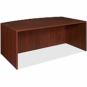 Lorell Essentials Series Bowfront Desk Shell (LLR69370)