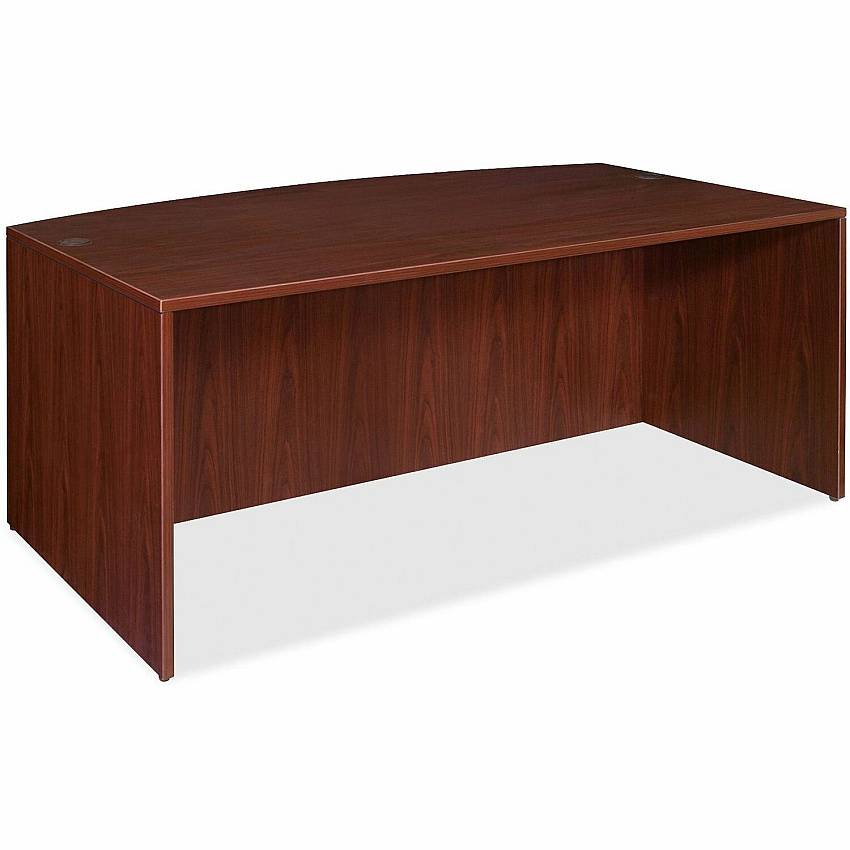 Lorell Essentials Series Bowfront Desk Shell (LLR69370)