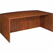 Lorell Essentials Series Bowfront Desk Shell (LLR69406)