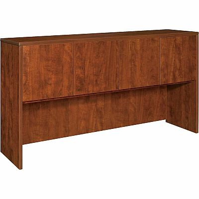 Lorell Essentials Series Stack-on Hutch with Doors (LLR69417)