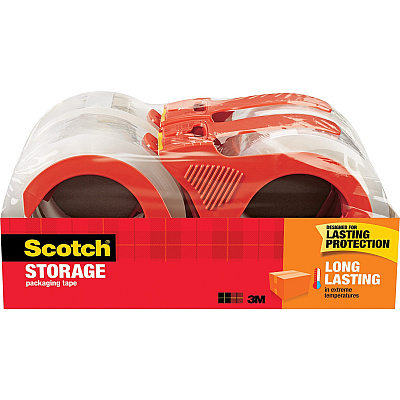 Scotch Long-Lasting Storage/Packaging Tape (MMM3650S4RD)