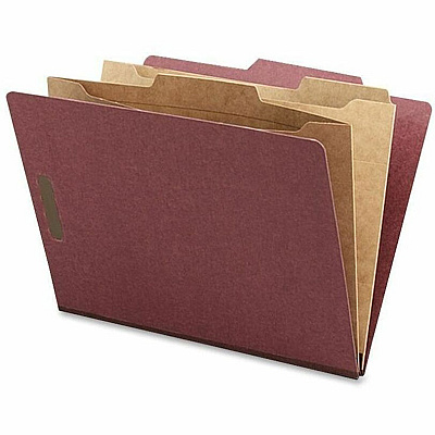 Nature Saver 2/5 Tab Cut Letter Recycled Classification Folder (NAT95012)
