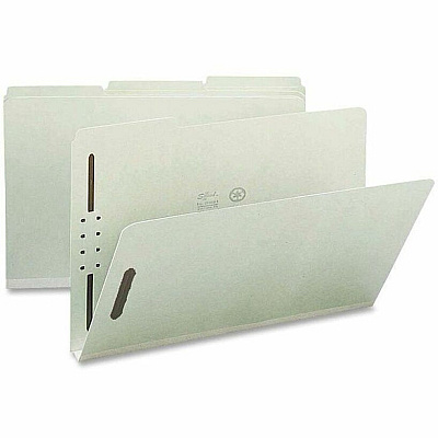 Nature Saver 1/3 Tab Cut Legal Recycled Fastener Folder (NATSP17234)