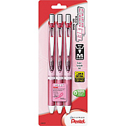 EnerGel EnerGel Pink BCA Ribbon RTX Liquid Gel Pens (PENBL77PBP3ABC)