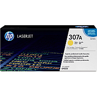 HP 307A (CE742A) Original Laser Toner Cartridge - Single Pack - Yellow - 1 Each