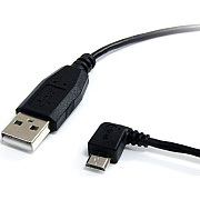 StarTech 3 Ft Usb To Left Angle Micro Usb Cable (UUSBHAUB3LA)