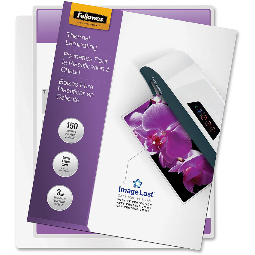 Fellowes ImageLast Jam-Free Premium Thermal Laminating Pouches (FEL5200509)