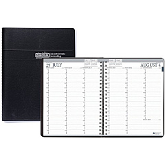 House of Doolittle Academic Year Recycled Professional Weekly Planner, 11 x 8.5, Black Wirebound Soft Cover, 12-Month (Aug to July): 2025-2026 (257202)