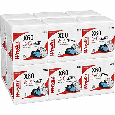 Wypall GeneralClean X60 Multi-Task Cleaning Cloths (KCC34865)