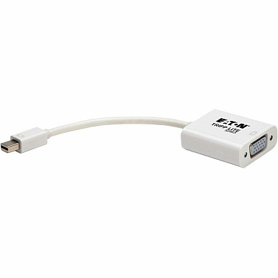 Eaton Tripp Lite Series Keyspan Mini DisplayPort to Active VGA Adapter, Video Converter (M/F), White, 6-in. (15.24 cm) (P13706NVGA)