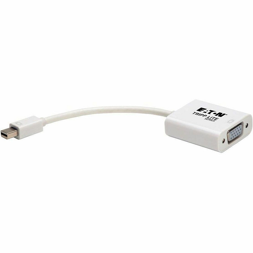 Eaton Tripp Lite Series Keyspan Mini DisplayPort to Active VGA Adapter, Video Converter (M/F), White, 6-in. (15.24 cm) (P13706NVGA)