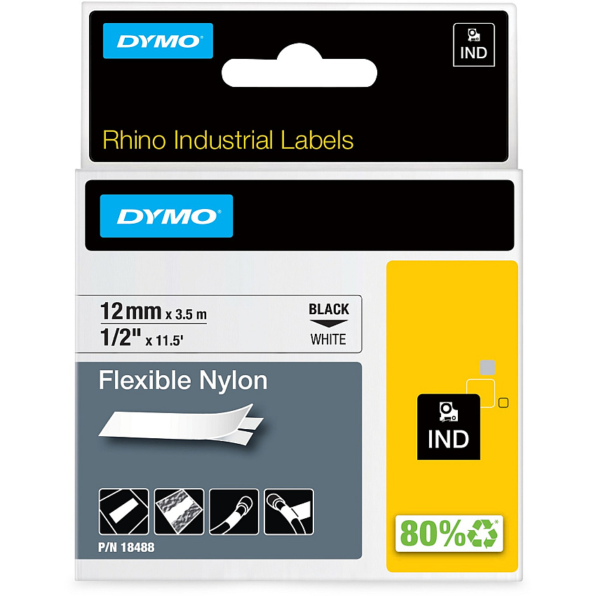 DYMO Rhino Flexible Nylon Labels (DYM18488)