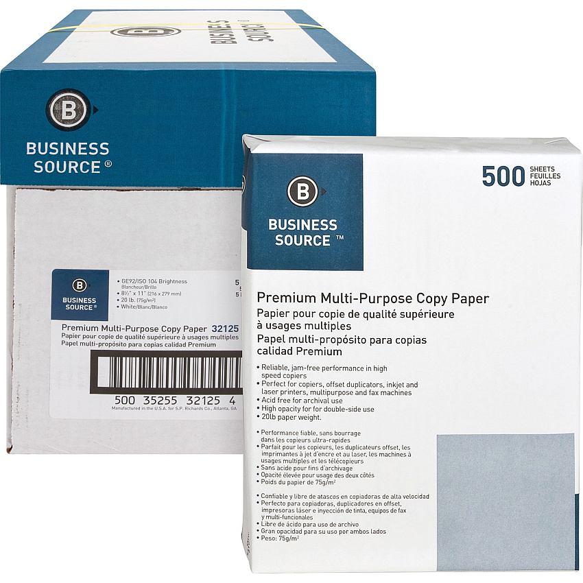 Business Source Premium Multipurpose Copy Paper (BSN32125)