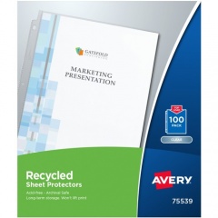 Avery Recycled Sheet Protectors - Acid-free, Archival-Safe, Top-Loading (75539)
