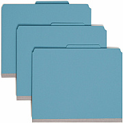 Smead Premium Pressboard Classification Folders with SafeSHIELD Coated Fastener Technology (SMD14204)