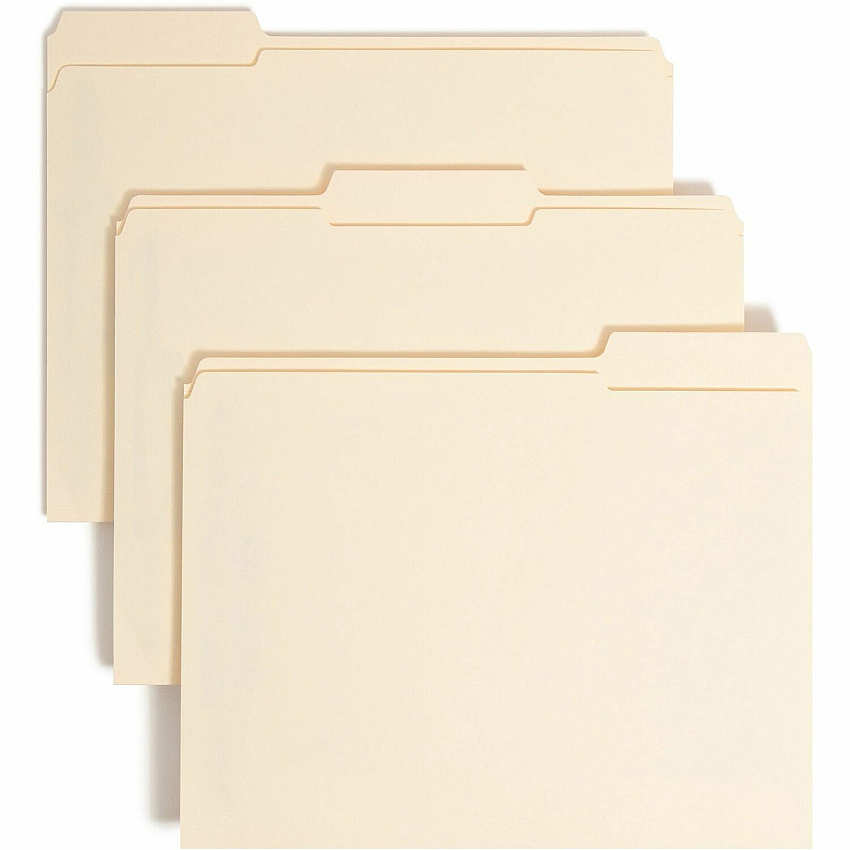 Smead 1/3 Tab Cut Letter Recycled Fastener Folder (SMD14555)