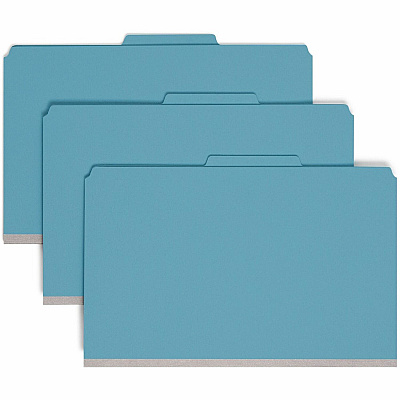 Smead Premium Pressboard Classification Folders with SafeSHIELD Coated Fastener Technology (SMD19204)
