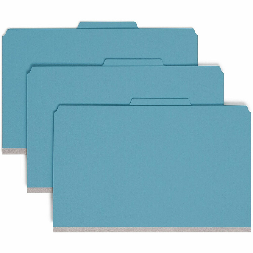 Smead Premium Pressboard Classification Folders with SafeSHIELD Coated Fastener Technology (SMD19204)