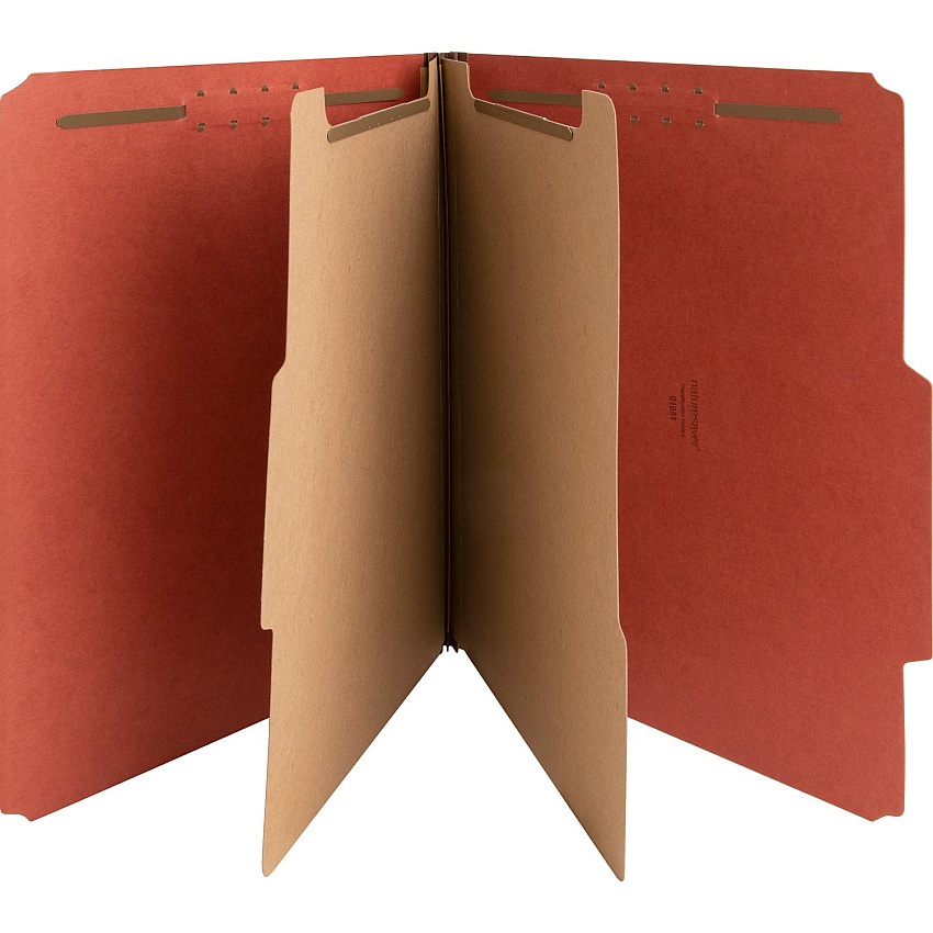 Nature Saver 2/5 Tab Cut Letter Recycled Classification Folder (NAT01051)