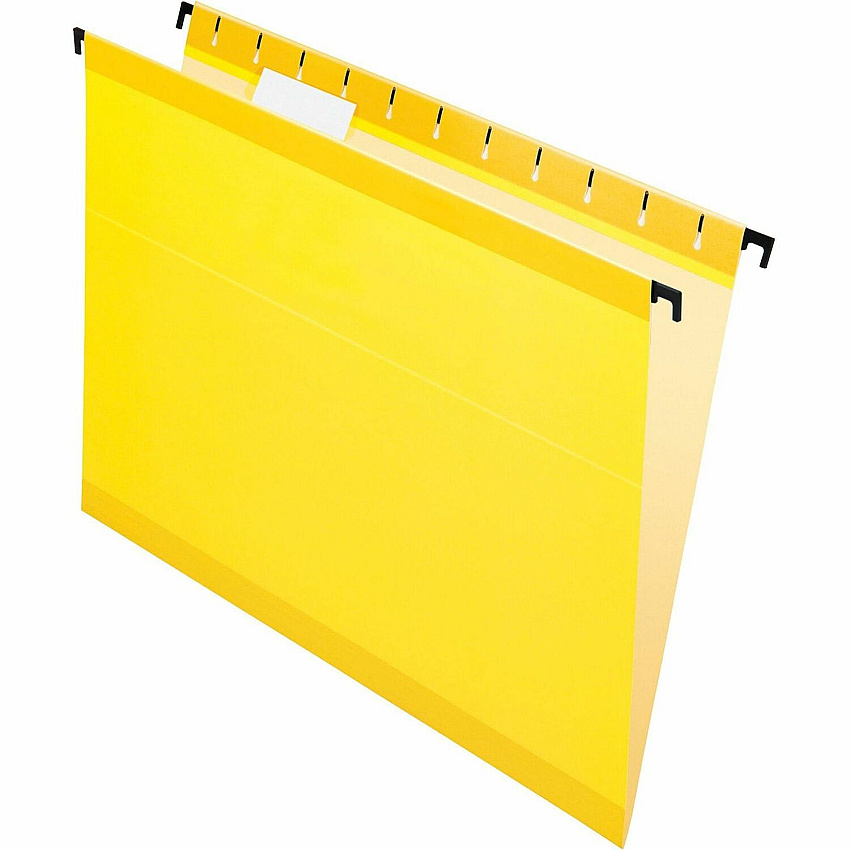 Pendaflex SureHook 1/5 Tab Cut Letter Recycled Hanging Folder (PFX615215YEL)