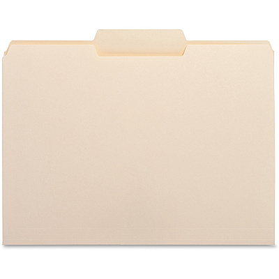 Business Source 1/3 Tab Cut Letter Recycled Top Tab File Folder (BSN16491)