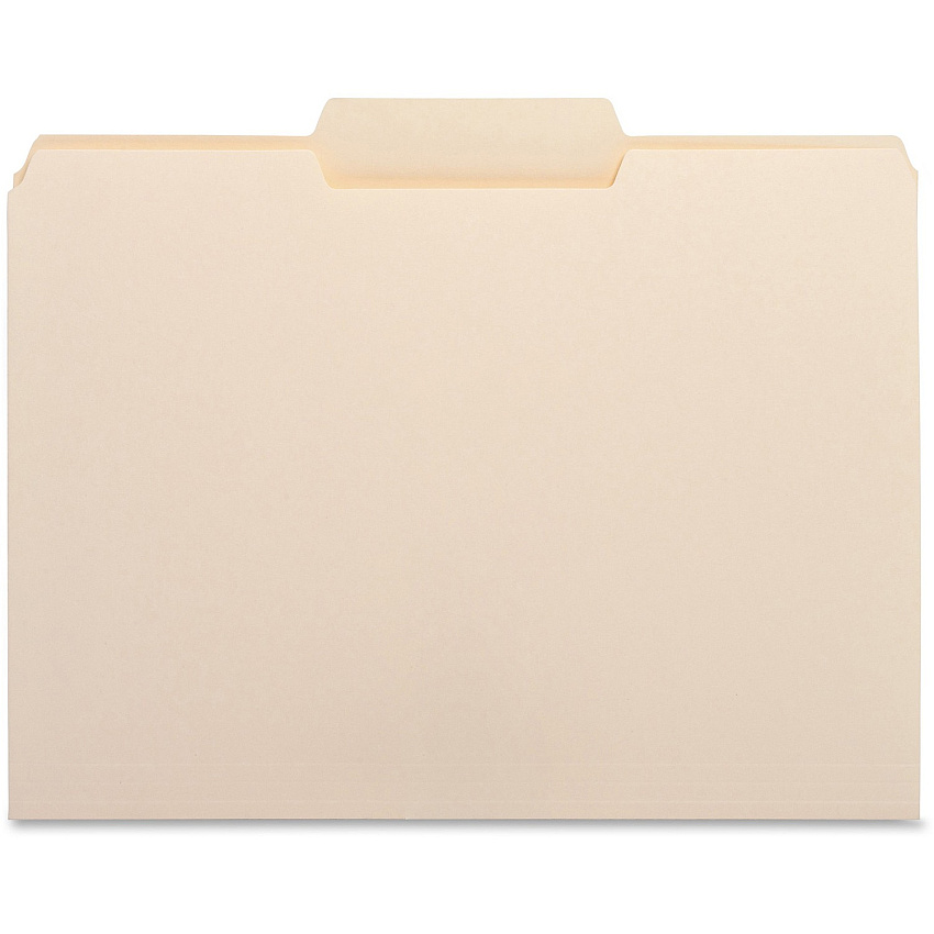 Business Source 1/3 Tab Cut Letter Recycled Top Tab File Folder (BSN16491)