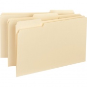 Business Source 1/3 Tab Cut Legal Recycled Top Tab File Folder (43560)