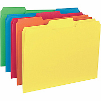 Business Source 1/3 Tab Cut Letter Recycled Top Tab File Folder (BSN43561)