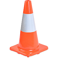 Tatco Sturdy Molded Reflective Traffic Cone (TCO25500)