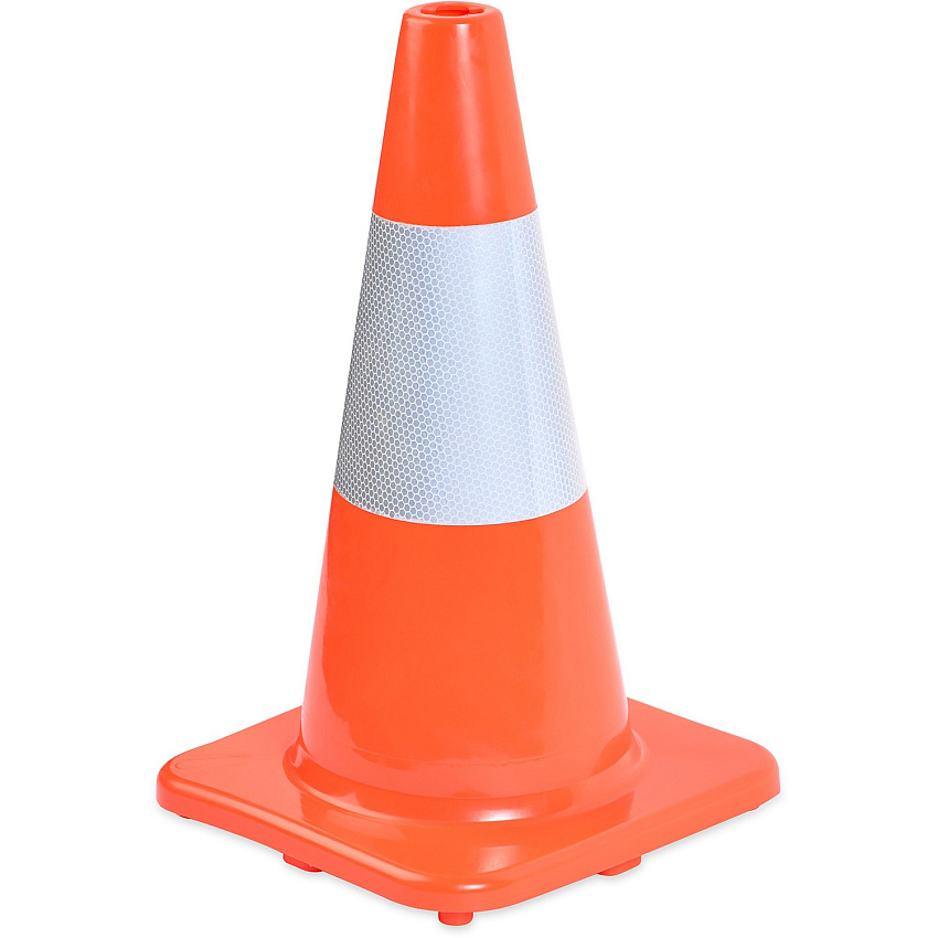 Tatco Sturdy Molded Reflective Traffic Cone (TCO25500)