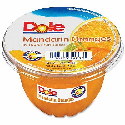Dole Mandarin Oranges Fruit Cups (DFC74206011)