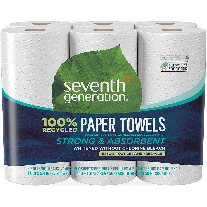 Seventh Generation 100% Recycled Paper Towels (SEV13731PK)