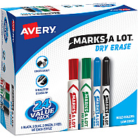 Avery Desk & Pen-Style Dry Erase Markers (AVE29870)