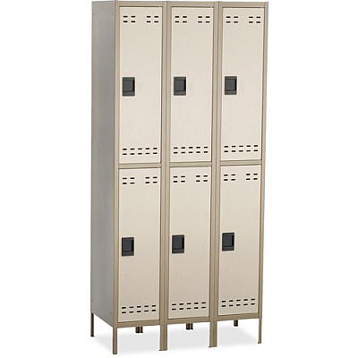 Safco Double-Tier Two-tone 3 Column Locker with Legs (SAF5526TN)