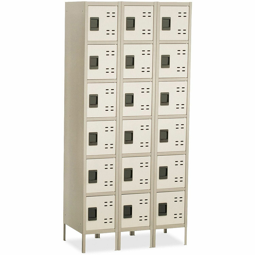 Safco Six-Tier Two-tone 3 Column Locker with Legs (SAF5527TN)