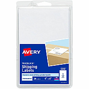 Avery Shipping Labels, Permanent Adhesive, 4" x 6" , 20 Labels (AVE5292)