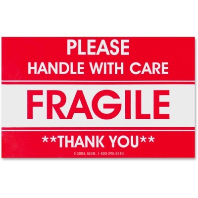Tatco Fragile/Handle With Care Shipping Label (10951)