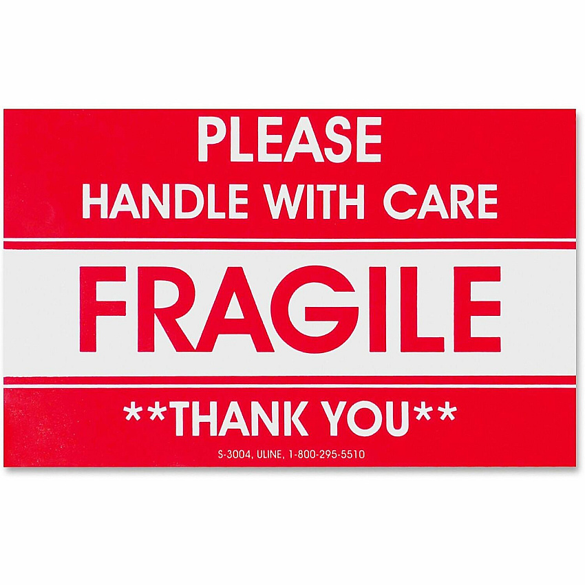 Tatco Fragile/Handle With Care Shipping Label (TCO10951)
