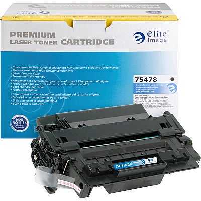 Elite Image Remanufactured Laser Toner Cartridge - Alternative for HP 55A (CE255A) - Black - 1 Each (ELI75478)