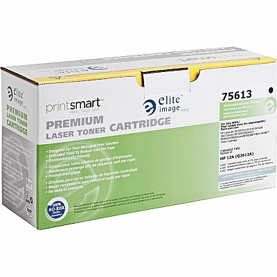 Elite Image Remanufactured Laser Toner Cartridge - Alternative for HP 12A (Q2612A) - Black - 1 Each (ELI75613)