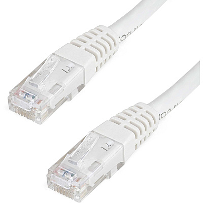 StarTech 10ft Cat6 Ethernet Cable White Cat 6 Poe (C6PATCH10WH)