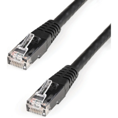 StarTech 3ft Cat6 Ethernet Cable Black Cat 6 Poe (C6PATCH3BK)