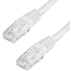 StarTech 100ft Cat6 Ethernet Cable White Cat6 Poe (C6PATCH100WH)