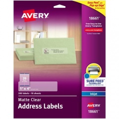 Avery Easy Peel Inkjet Printer Mailing Labels (18661)